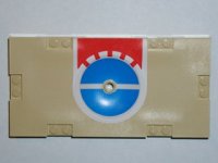 LEGO part Sports Field Section 8 x 16 with Basketball Free-Throw Line Pattern 30489pb02