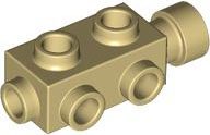 LEGO part Brick, Modified 1 x 2 x 2/3 with Studs on Sides and Extended Stud Receptacle 4595
