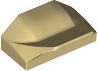 LEGO part Slope, Curved 1 x 2 x 2/3 Wing End (47458)