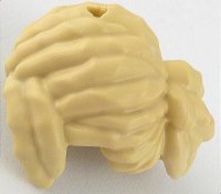 LEGO part Mini Doll, Hair Female Dreadlocks with Parted Bangs Swept Back and Left and Short Ponytail 6968