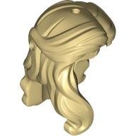 LEGO part Mini Doll, Hair Female Long, Parted on Left, Lock over Right Shoulder (6986)