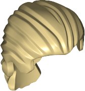 LEGO part Minifigure, Hair Swept Back with Short Ponytail (95226)
