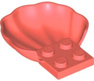 LEGO part Clam / Scallop Shell with 4 Studs 18970
