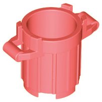 LEGO part Container, Trash Can with 4 Cover Holders (92926)