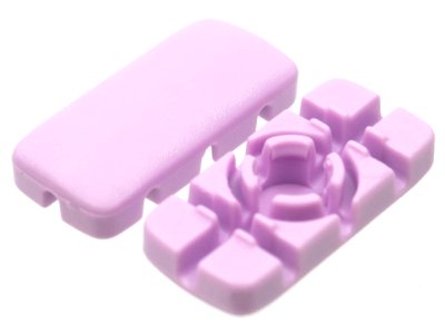 LEGO part Clikits, Icon Rectangle 3L with Hole (51036)
