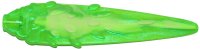 LEGO part Flame / Vapor Trail with Axle Hole and Ovals with Marbled Yellowish Green Pattern 1995pb05