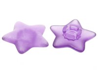 LEGO part Clikits, Icon Star 2 x 2 Small with Pin, Frosted (Solid and Transparent Colors) 45463