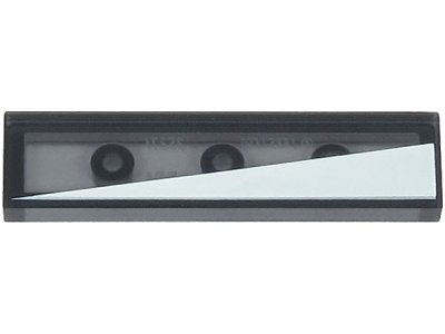LEGO part Fliese 1 x 4 mit weißem Dreieck Muster Modell linke Seite (2431pb0909L)