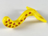 LEGO onderdeel Minifigure Costume Tail Cat with Dark Orange Leopard Spots Pattern 15504pb03