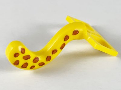 LEGO part Minifigure Costume Tail Cat with Dark Orange Leopard Spots Pattern (15504pb03)