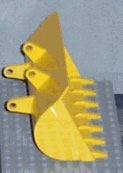 LEGO part Technic Digger Bucket 8 x 14 with 7 teeth (2814)