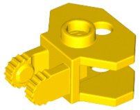 LEGO part Hinge 1 x 2 Locking with 2 Fingers, 9 Teeth and Tow Ball Socket (30396)