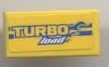 LEGO part Platte 1 x 2 mit 'TURBO load' Muster (Aufkleber) - Set 8124 3069pb0110