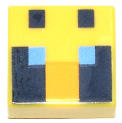 LEGO part Tuile 1 x 1 avec Motif Yeux Abeille Passive Pixelisée Minecraft (3070pb201)