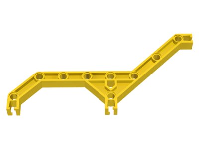 LEGO part Znap Beam 16, 9 Holes, 5 Bends (32208)