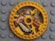LEGO part Technic, Disk 5 x 5 - RoboRider Talisman Wheel, Chain-Saw Mold with Robot Pattern (32362pb01)
