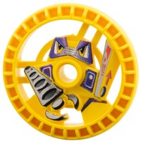 LEGO part Technic, Disque 5 x 5 - RoboRider Talisman Wheel, Grab Mold with Robot Pattern 32363pb01