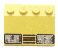 LEGO part Schräge 33 3 x 4 con Motivo Fari e Griglia 3297px23