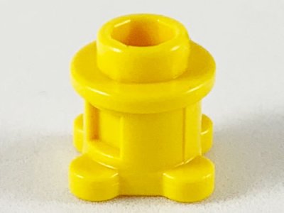 LEGO part Brick, Round 1 x 1 x 2/3 with Flower Edge (4 Knobs on Base) (33286)