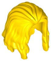 LEGO onderdeel Minifigure, Hair Long, Parted in Front (34316)