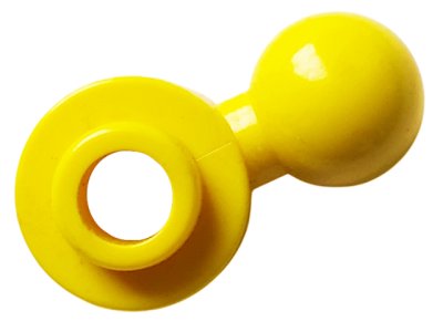 LEGO part Plate, Round 1 x 1 with Tow Ball with Round Hole (Homemaker Figure / Maxifigure Hand) (3614a)
