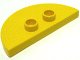 LEGO part Duplo Tile, Modified 2 x 4 x 1/3 (Thin) Half Circle with 2 Studs (3808)