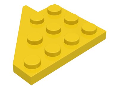 LEGO part Wedge, Plate 4 x 4 Wing Right (3935)