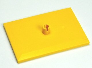 LEGO part Train Bogie Plate (Tile, Modified 6 x 4 with 5mm Pin) (4025)