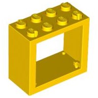 LEGO part Window 2 x 4 x 3 - Solid Studs 4132