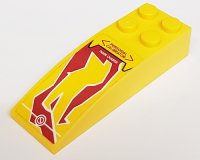 LEGO part Slope, Curved 6 x 2 with 'Personal Calibrator' / 'Tiger Charge' Pattern (Sticker) - Set 8113 44126pb009