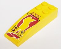 LEGO part Slope, Curved 6 x 2 with 'Boost Volatile' / 'R Scanner' Pattern (Sticker) - Set 8113 44126pb010