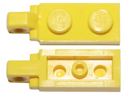 LEGO part Hinge Plate 1 x 2 Locking with 1 Finger on End without Bottom Groove (44301b)