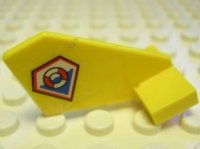LEGO part Tail Shuttle, Small with Coast Guard Logo on Right Side Pattern (Sticker) - Set 7047 44661pb010R