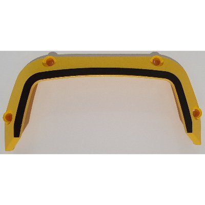 LEGO part Technic, Panel Car Mudguard 15 x 2 x 7 with Black Stripe Pattern (46882pb01)