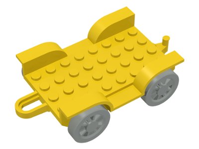 LEGO part Fabuland Car Chassis 6 x 8 with Hitch (4796c01)