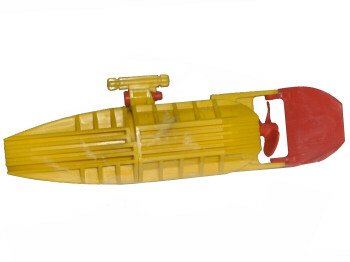 LEGO part Electric, Motor with Boat Propeller and Rudder 14 x 4 x 4, 3-Blade Propeller (48064c01)