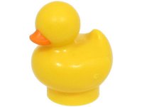 LEGO part Duckling with Molded Orange Beak Pattern 49661pb04