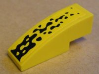 LEGO part Slope, Curved 3 x 1 with Black Spots Pattern (Sticker) - Set 8117 50950pb017