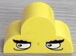 LEGO part Slope, Curved 4 x 2 x 2 Triple with Eyes Monster Pattern (6216pb02)