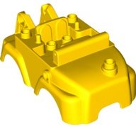 LEGO part Duplo Bulldozer Body with Red Gaskets (67321)
