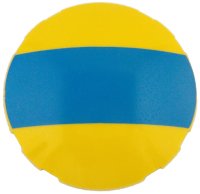 LEGO part Brick, Round 6 x 6 Dome Top with Dark Azure Stripe Pattern 7426pb01