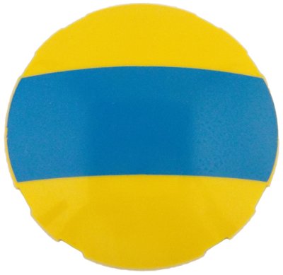 LEGO part Brick, Round 6 x 6 Dome Top with Dark Azure Stripe Pattern (7426pb01)