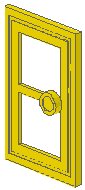 LEGO part Door 1 x 3 x 4 with Glass (7930)