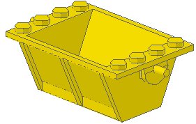 LEGO onderdeel Vehicle, Tipper Bucket 2 x 4 (818)