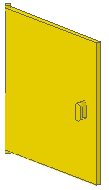 LEGO part Homemaker Cupboard Door 4 x 4 (838)