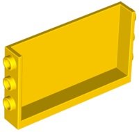 LEGO onderdeel Panel 1 x 6 x 3 with Studs on Sides 98280