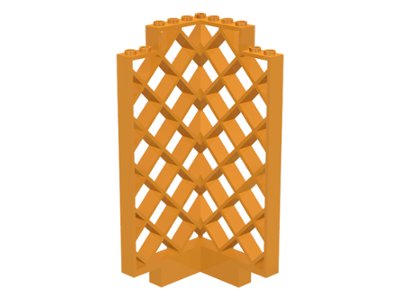 LEGO part Belville Wall, Lattice 6 x 6 x 12 Corner (30016)