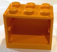 LEGO onderdeel Container, Cupboard 2 x 3 x 2 - Solid Studs 4532a