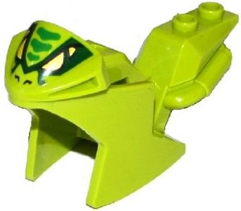 LEGO part Carenado de Motocicleta, Moto de Carreras (Deporte) con Patrón Cara de Serpiente (18895pb06)