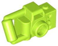 LEGO part Minifigura, Utensilio Cámara de Mano con Asa de Barra Extendida 30089b